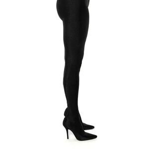"AZALEA WANG"- Black Stretch Stiletto PANT Boots
